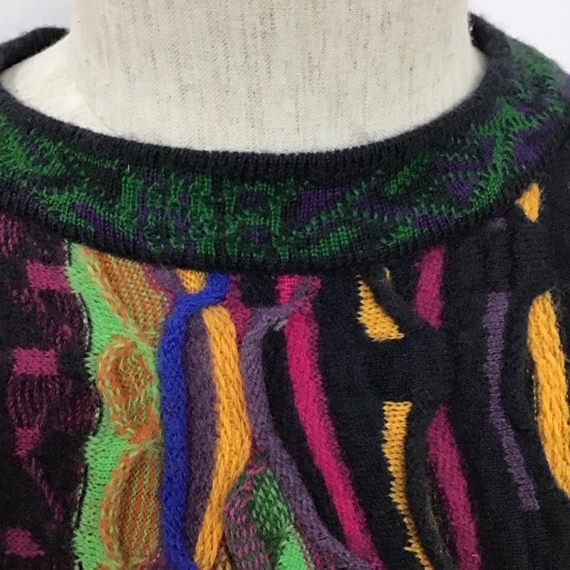 クージ COOGI ニット、セーター 長袖 長袖ニットカットソー クルーネック セーター M 総柄 マルチカラー / マルチカラー /  メンズ USED 古着 中古 10128050