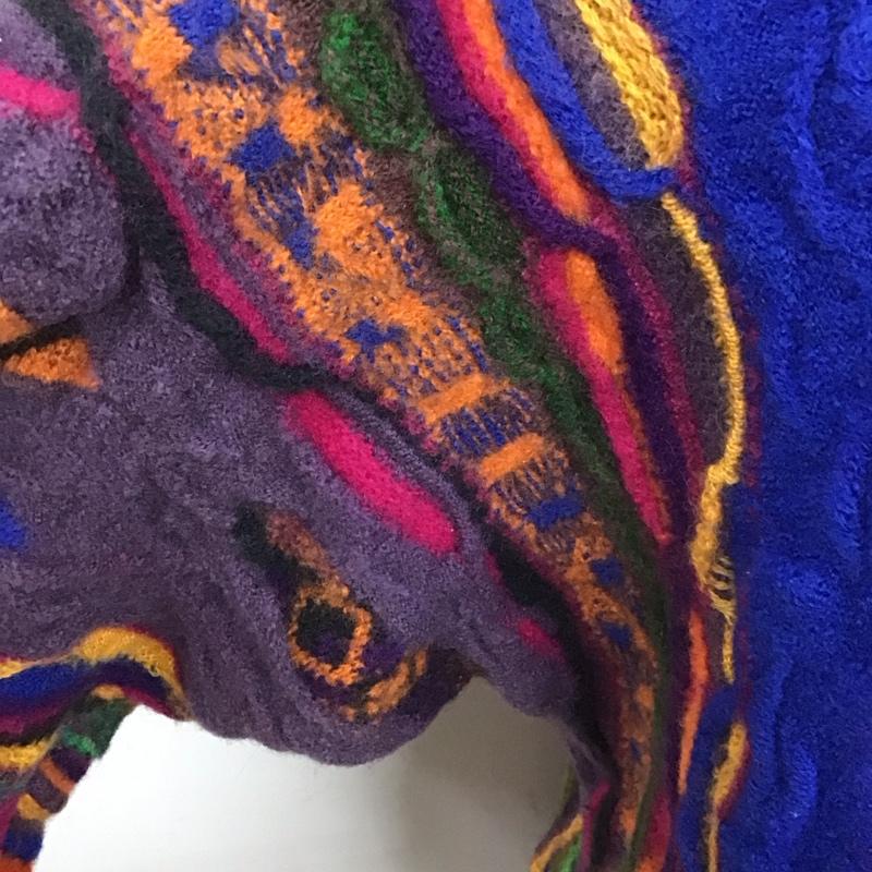 クージ COOGI ニット、セーター 長袖 長袖ニットカットソー クルーネック セーター M 総柄 マルチカラー / マルチカラー /  メンズ USED 古着 中古 10128050