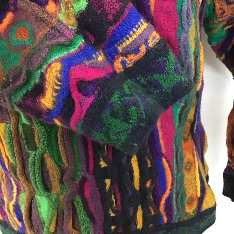 クージ COOGI ニット、セーター 長袖 長袖ニットカットソー クルーネック セーター M 総柄 マルチカラー / マルチカラー /  メンズ USED 古着 中古 10128050