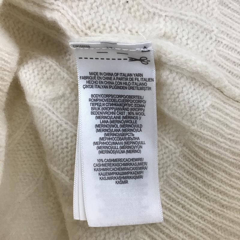 ポロラルフローレン POLO RALPH LAUREN ニット、セーター 長袖 Vネック S 無地 白 / ホワイト /  レディース USED 古着 中古 10128051