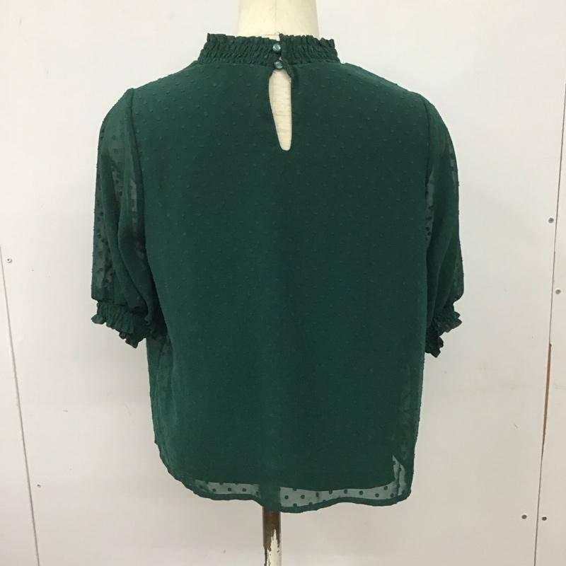 アースミュージックアンドエコロジー earth music&ecology カットソー 半袖 FREE 無地 緑 / グリーン /  レディース USED 古着 中古 10128052