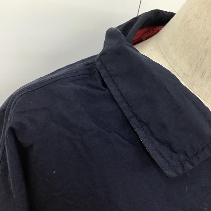 トミーヒルフィガー TOMMY HILFIGER ジャケット、上着 ジャケット、ブレザー ジップアップジャケット ナイロンジャケット アウター L ロゴ、文字 紺 / ネイビー /  メンズ USED 古着 中古 10128057