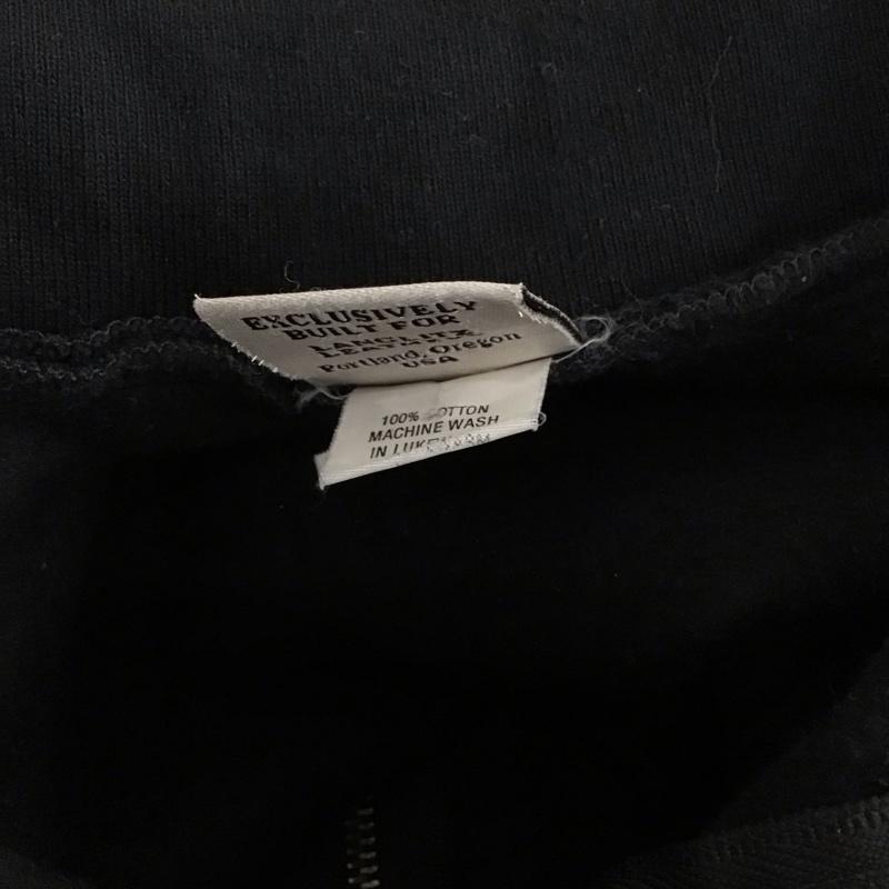 ラングリッツレザーズ Langlitz Leathers トレーナー 長袖 ジップアップトレーナー スウェット カラージャケット S プリント 黒 / ブラック /  メンズ USED 古着 中古 10128058