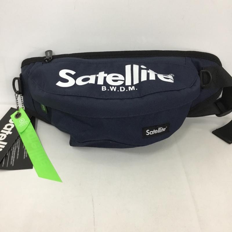 サテライト Satellite ウエストバッグ ウエストバッグ PUSH ボディーバッグ ロゴ、文字 紺 / ネイビー /  メンズ USED 古着 中古 10128059