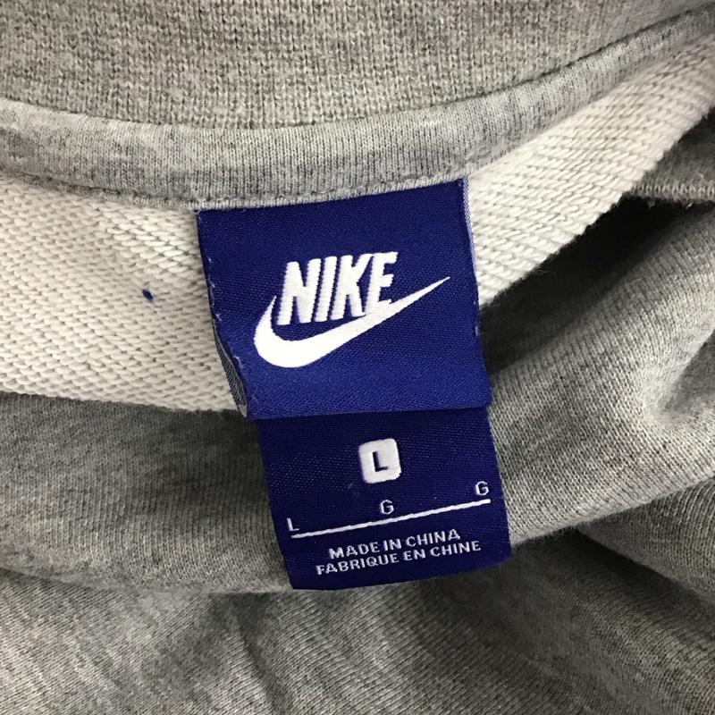 ナイキ NIKE トレーナー 長袖 aa3178-063 長袖トレーナー スウェット クルーネック L ロゴ、文字 灰 / グレー /  メンズ USED 古着 中古 10128061