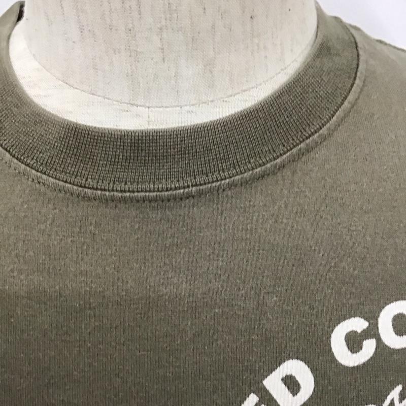 テッドマン TEDMAN Tシャツ 半袖 半袖カットソー プリントTシャツ クルーネックカットソー 38 プリント カーキ / カーキ /  メンズ USED 古着 中古 10128066