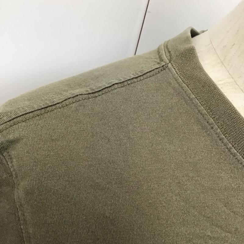 テッドマン TEDMAN Tシャツ 半袖 半袖カットソー プリントTシャツ クルーネックカットソー 38 プリント カーキ / カーキ /  メンズ USED 古着 中古 10128066
