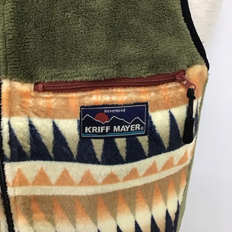 クリフメイヤー KRIFF MAYER ベスト ベスト ジップアップベスト フリースベスト ノースリーブ スタンドカラー M プリント マルチカラー / マルチカラー /  メンズ USED 古着 中古 10128067