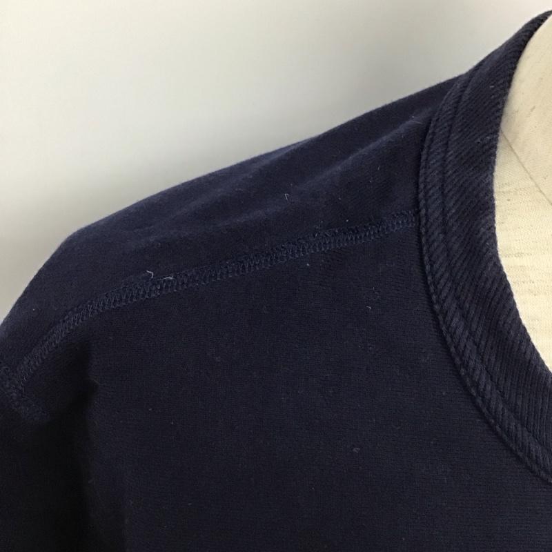 ラコステ LACOSTE トレーナー 長袖 長袖トレーナー スウェット クルーネック プルオーバー 4 ロゴ、文字 紺 / ネイビー /  メンズ USED 古着 中古 10128069
