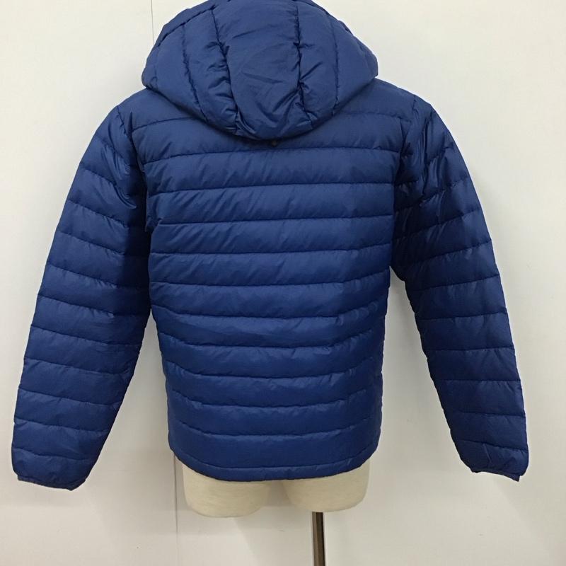 パタゴニア patagonia ジャケット、上着 ジャケット、ブレザー ダウンジャケット アウター ジップアップジャケット XS ロゴ、文字 青 / ブルー /  メンズ USED 古着 中古 10128070
