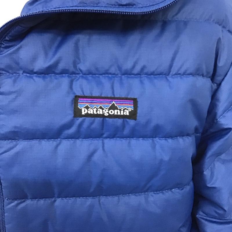 パタゴニア patagonia ジャケット、上着 ジャケット、ブレザー ダウンジャケット アウター ジップアップジャケット XS ロゴ、文字 青 / ブルー /  メンズ USED 古着 中古 10128070
