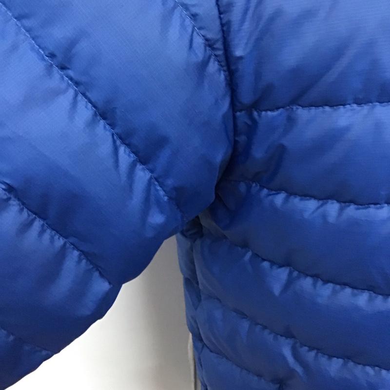 パタゴニア patagonia ジャケット、上着 ジャケット、ブレザー ダウンジャケット アウター ジップアップジャケット XS ロゴ、文字 青 / ブルー /  メンズ USED 古着 中古 10128070