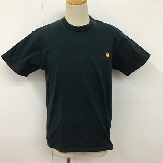 カーハート Carhartt Tシャツ 半袖 半袖カットソー プリントTシャツ クルーネックカットソー S ロゴ、文字 緑 / グリーン /  メンズ USED 古着 中古 10128072