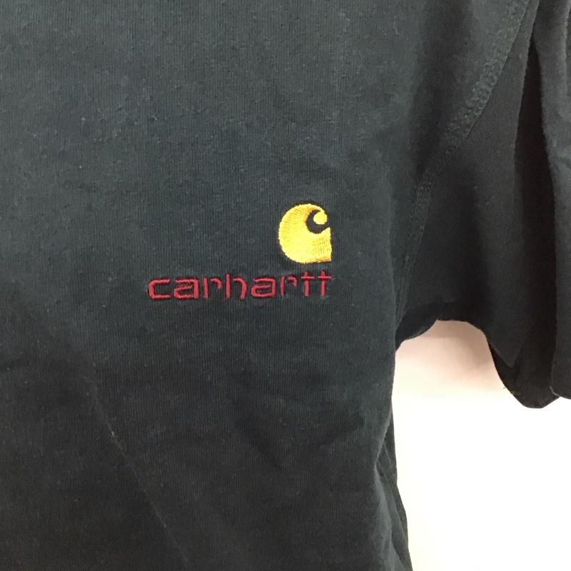 カーハート Carhartt Tシャツ 半袖 半袖カットソー プリントTシャツ クルーネックカットソー S ロゴ、文字 緑 / グリーン /  メンズ USED 古着 中古 10128072