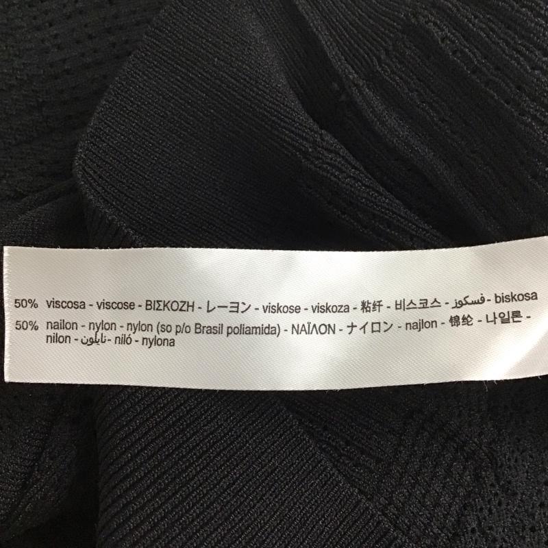ザラ ZARA カットソー 半袖 2488 110 800 袖フリル M  黒 / ブラック /  レディース USED 古着 中古 10128078