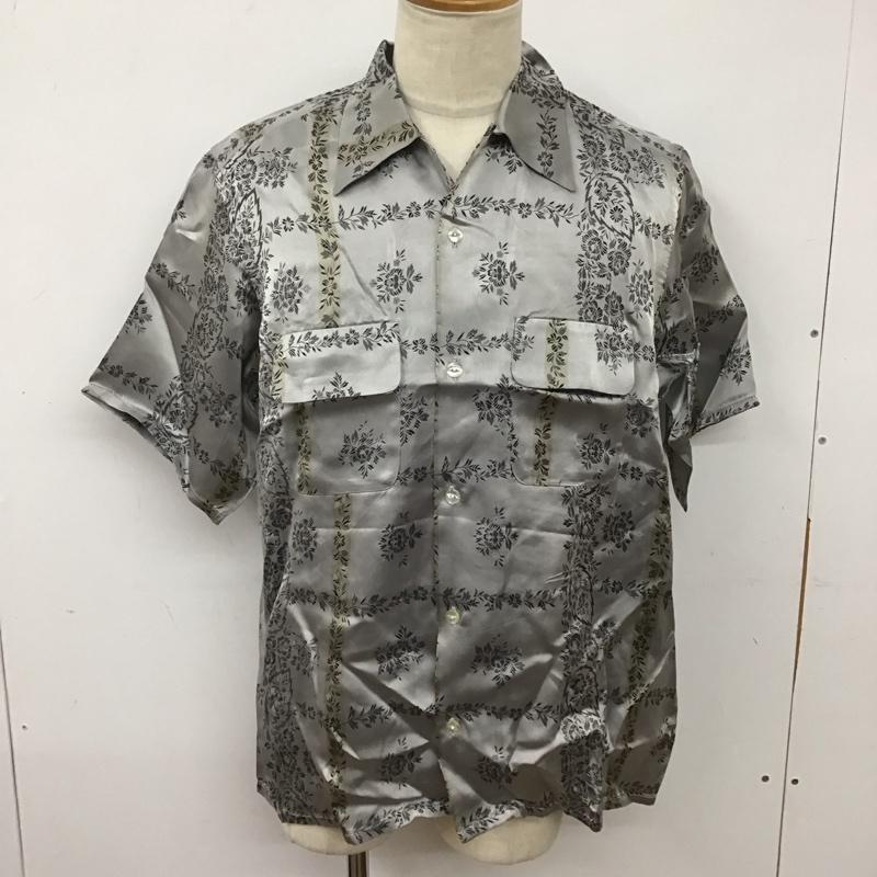 ニードルス Needles シャツ、ブラウス 半袖 MR143 胸ポケット L 総柄 灰 / グレー /  メンズ USED 古着 中古 10128079