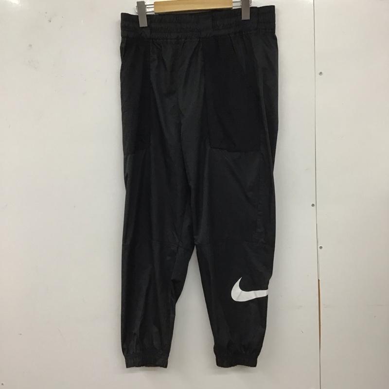 ナイキ NIKE パンツ ワークパンツ、ペインターパンツ cj3777-010 SWOOSHWOVENPANTSボトム ワイドパンツ XL 無地 黒 / ブラック /  レディース USED 古着 中古 10128081