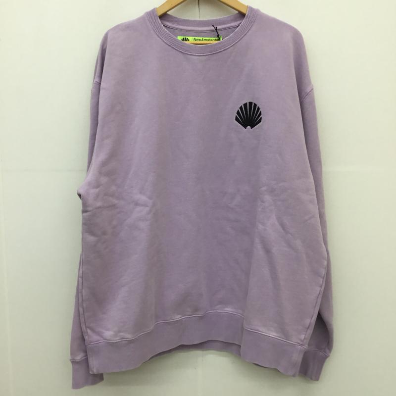 ユーズドクロージング used clothes トレーナー 長袖 New Amsterdam ニューアムステルダム XL ロゴ、文字 X 刺繍 紫 / パープル /  メンズ USED 古着 中古 10128084