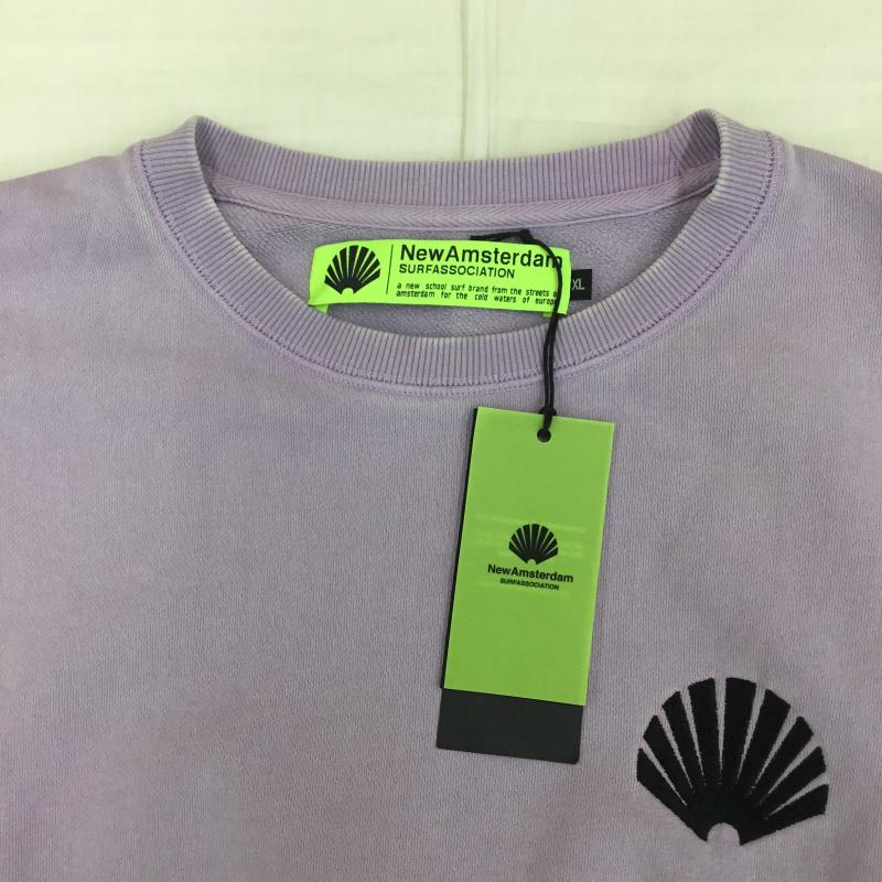 ユーズドクロージング used clothes トレーナー 長袖 New Amsterdam ニューアムステルダム XL ロゴ、文字 X 刺繍 紫 / パープル /  メンズ USED 古着 中古 10128084