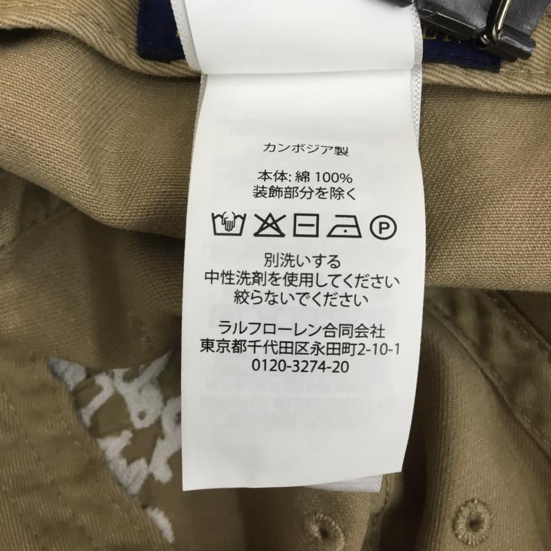 ポロラルフローレン POLO RALPH LAUREN 帽子 キャップ ポロ　ロゴ　キャップ FREE ロゴ、文字 X 刺繍 茶 / ブラウン /  メンズ USED 古着 中古 10128086