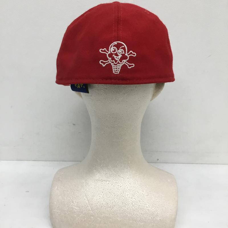 ニューエラ NEW ERA 帽子 キャップ ICE CREAM アイスクリーム　USA製 FREE ロゴ、文字 赤 / レッド /  メンズ USED 古着 中古 10128088
