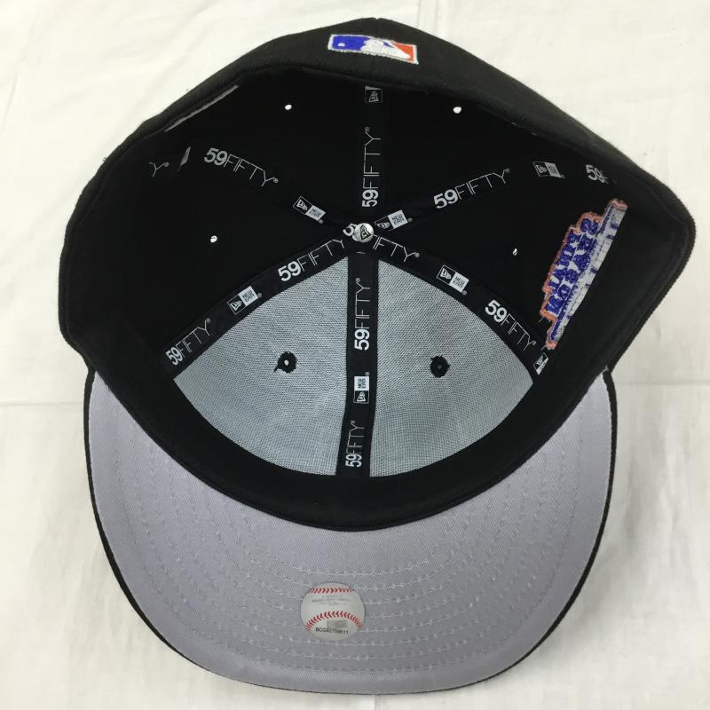 ニューエラ NEW ERA 帽子 キャップ ニューヨークメッツ FREE ロゴ、文字 黒 / ブラック /  メンズ USED 古着 中古 10128091