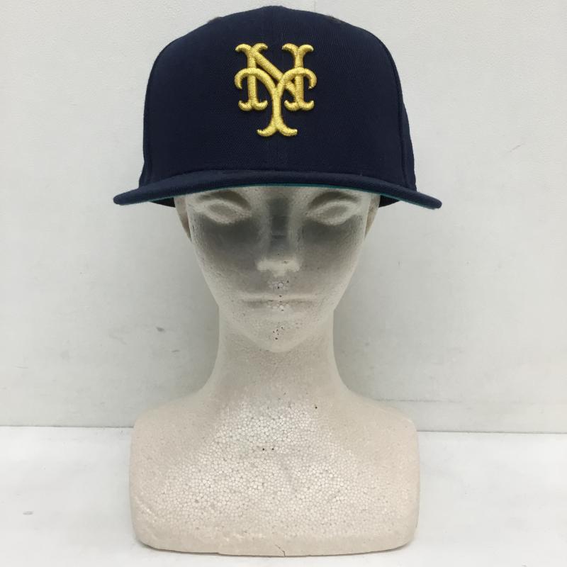 ニューエラ NEW ERA 帽子 キャップ ニューヨークメッツ FREE ロゴ、文字 紺 / ネイビー /  メンズ USED 古着 中古 10128092