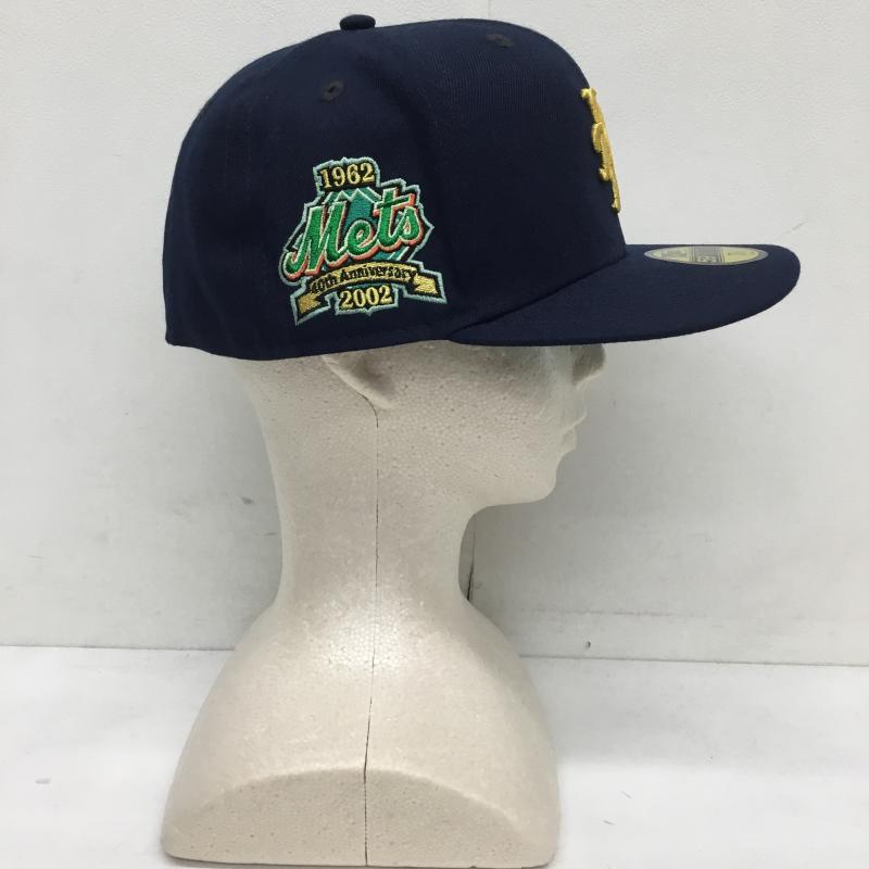 ニューエラ NEW ERA 帽子 キャップ ニューヨークメッツ FREE ロゴ、文字 紺 / ネイビー /  メンズ USED 古着 中古 10128092