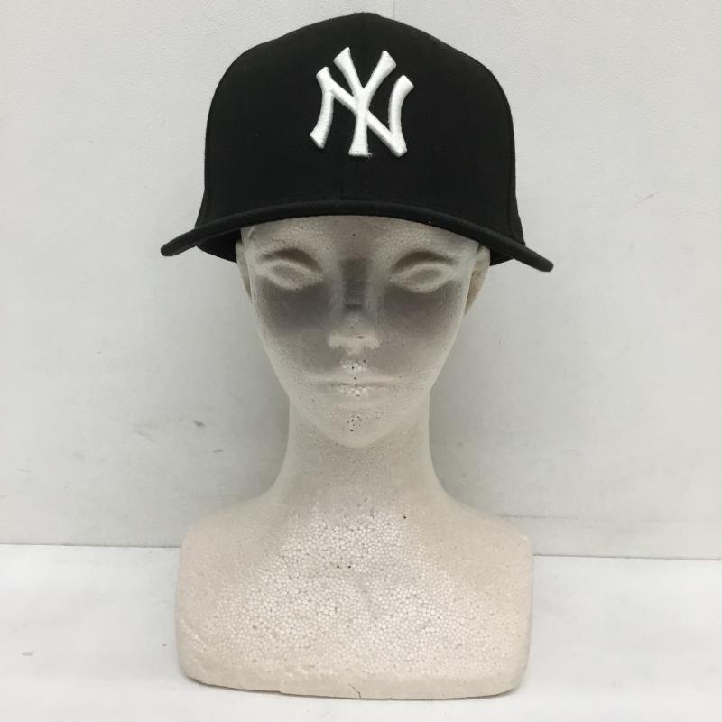 ニューエラ NEW ERA 帽子 キャップ ニューヨークヤンキース FREE ロゴ、文字 黒 / ブラック /  メンズ USED 古着 中古 10128093