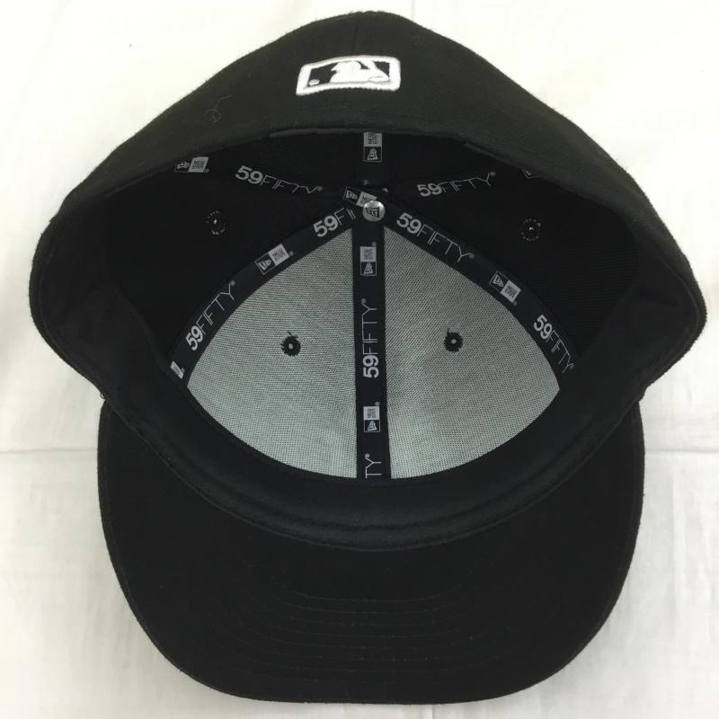 ニューエラ NEW ERA 帽子 キャップ ニューヨークヤンキース FREE ロゴ、文字 黒 / ブラック /  メンズ USED 古着 中古 10128093