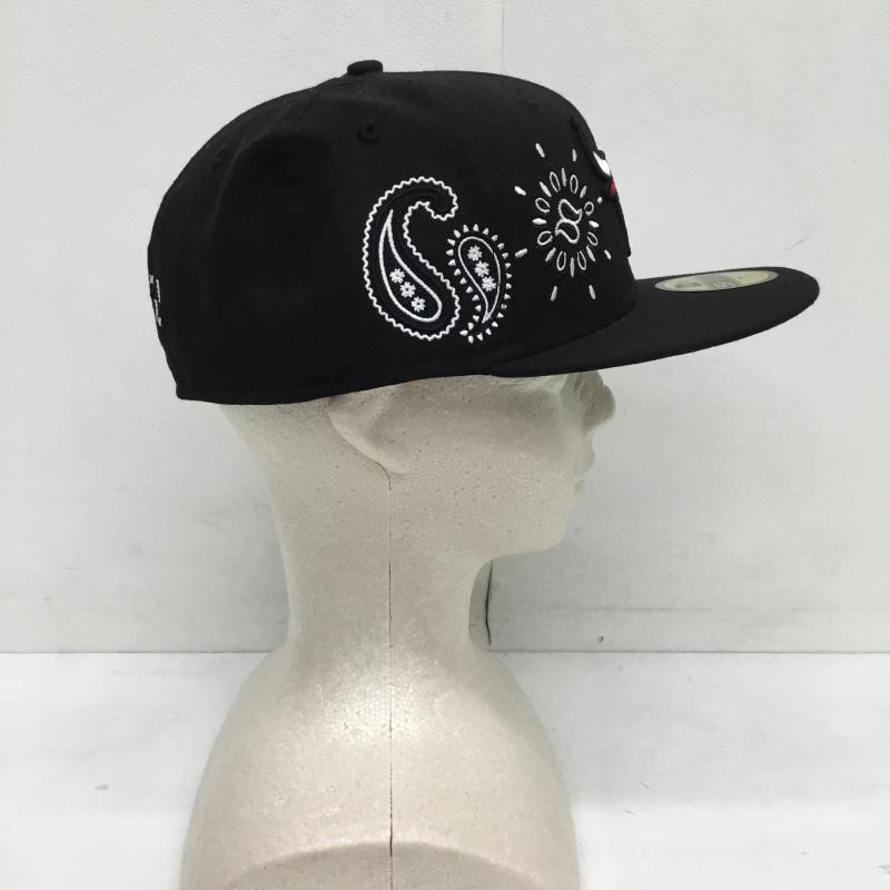ニューエラ NEW ERA 帽子 キャップ NBA　シカゴ　ブルズ FREE ロゴ、文字 X 総柄 黒 / ブラック /  メンズ USED 古着 中古 10128095