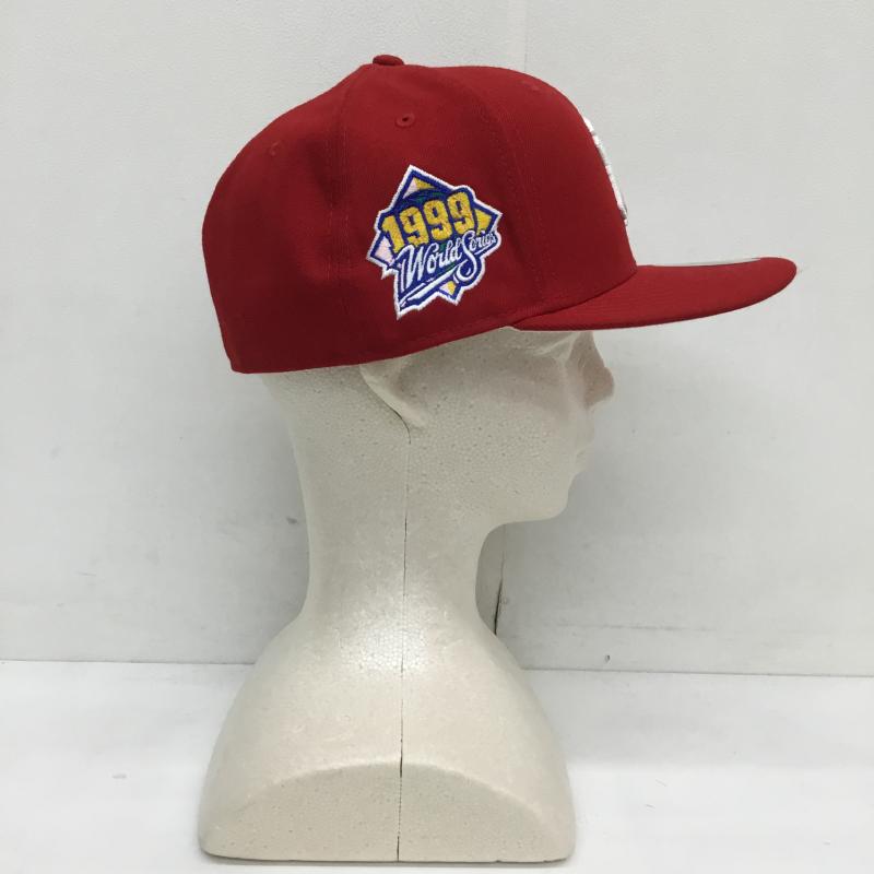 ニューエラ NEW ERA 帽子 キャップ ニューヨークヤンキース FREE ロゴ、文字 赤 / レッド /  メンズ USED 古着 中古 10128097