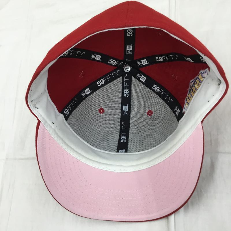 ニューエラ NEW ERA 帽子 キャップ ニューヨークヤンキース FREE ロゴ、文字 赤 / レッド /  メンズ USED 古着 中古 10128097