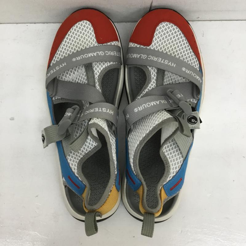 ヒステリックグラマー HYSTERIC GLAMOUR サンダル サンダル Chaco 28.0cm ロゴ、文字 白 / ホワイト / X 灰 / グレー / X 青 / ブルー / X 赤 / レッド /  メンズ USED 古着 中古 10128098