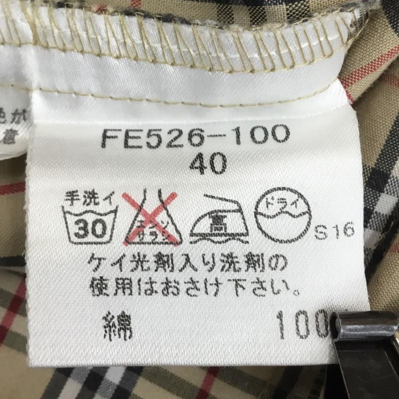 バーバリー BURBERRY シャツ、ブラウス 七分袖 40 チェック 茶 / ブラウン /  レディース USED 古着 中古 10128103