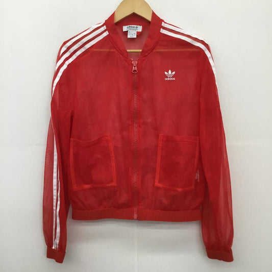 アディダス adidas ジャケット、上着 ジャケット、ブレザー DW3890 M ロゴ、文字 赤 / レッド /  レディース USED 古着 中古 10128104