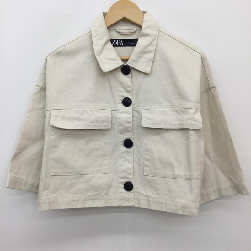 ザラ ZARA ジャケット、上着 ジャケット、ブレザー S 無地 オフホワイト / オフホワイト /  レディース USED 古着 中古 10128107