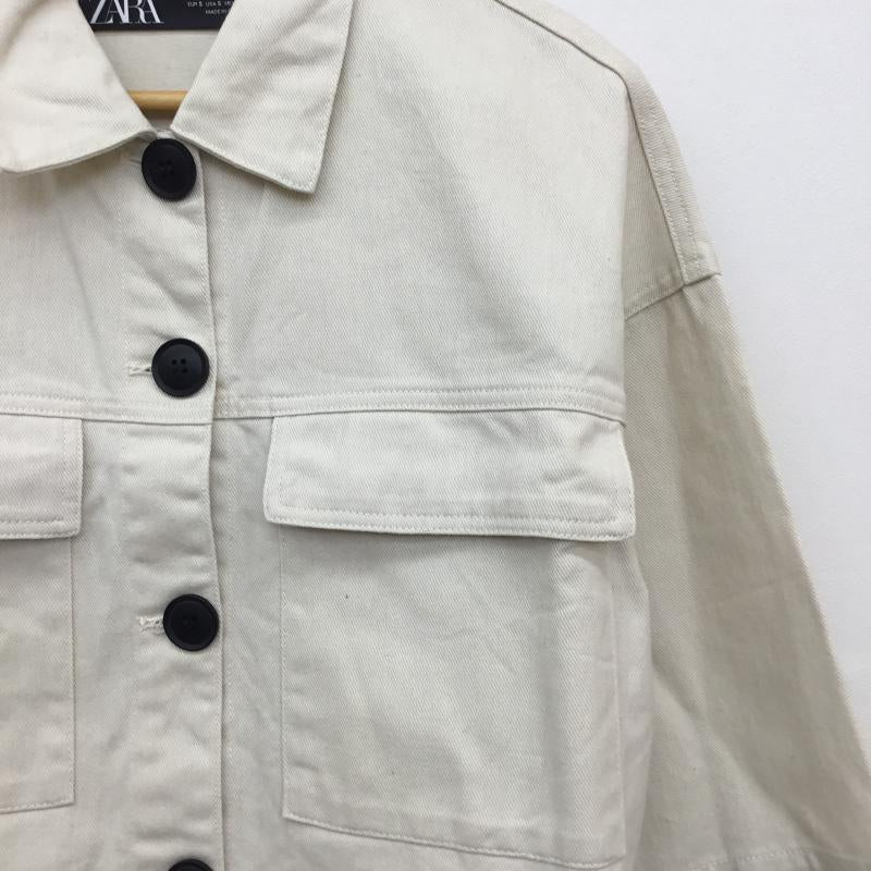 ザラ ZARA ジャケット、上着 ジャケット、ブレザー S 無地 オフホワイト / オフホワイト /  レディース USED 古着 中古 10128107