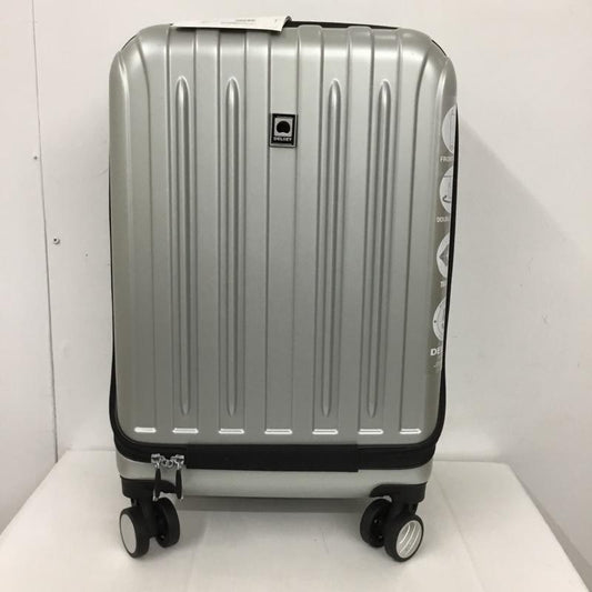 デルセー DELSEY スーツケース、トランク スーツケース、トランク 00 2073801 11 5R フロントオープン キャリーバッグ TSAロック ロゴ、文字 銀 / シルバー /  メンズ USED 古着 中古 10128114