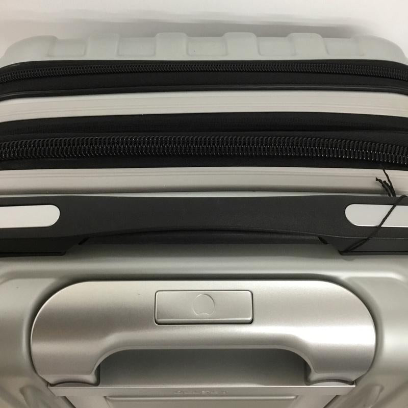 デルセー DELSEY スーツケース、トランク スーツケース、トランク 00 2073801 11 5R フロントオープン キャリーバッグ TSAロック ロゴ、文字 銀 / シルバー /  メンズ USED 古着 中古 10128114