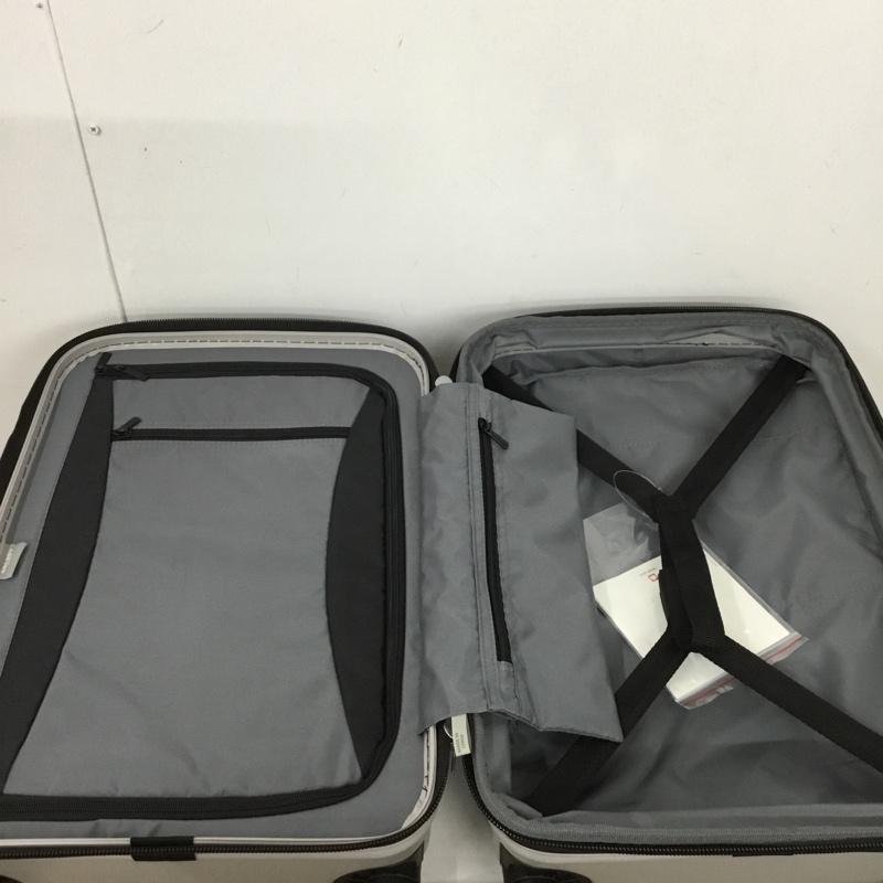 デルセー DELSEY スーツケース、トランク スーツケース、トランク 00 2073801 11 5R フロントオープン キャリーバッグ TSAロック ロゴ、文字 銀 / シルバー /  メンズ USED 古着 中古 10128114