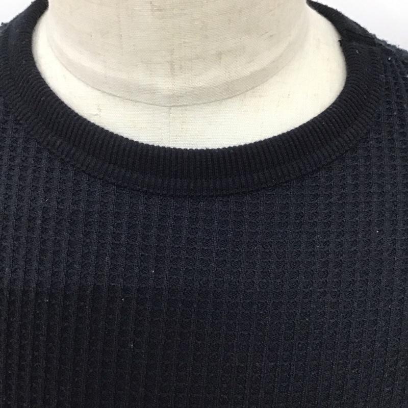 ザノースフェイス THE NORTH FACE Tシャツ 長袖 NT62032 ロングスリーブウォームワッフルクルー M 無地 黒 / ブラック /  メンズ USED 古着 中古 10128117