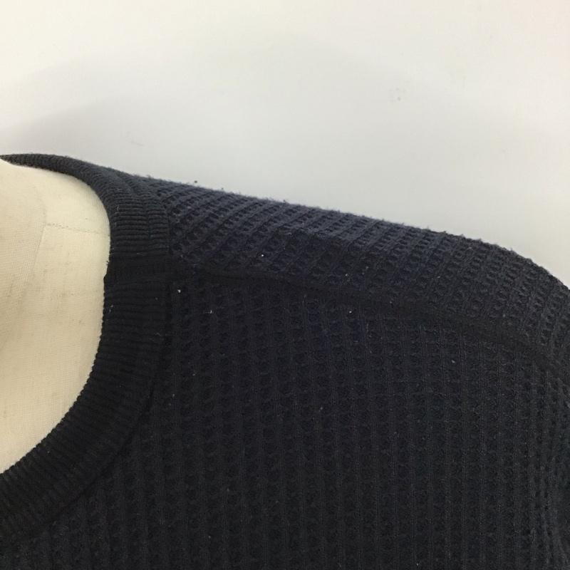 ザノースフェイス THE NORTH FACE Tシャツ 長袖 NT62032 ロングスリーブウォームワッフルクルー M 無地 黒 / ブラック /  メンズ USED 古着 中古 10128117