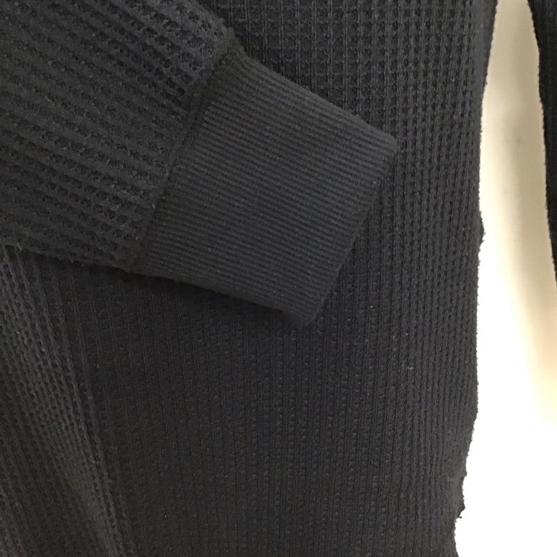 ザノースフェイス THE NORTH FACE Tシャツ 長袖 NT62032 ロングスリーブウォームワッフルクルー M 無地 黒 / ブラック /  メンズ USED 古着 中古 10128117
