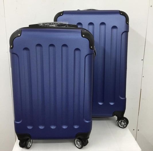古着 USED スーツケース、トランク スーツケース、トランク トラベルキャリーケース 2個セット キャリーケース VENEZIA 無地 青 / ブルー /  メンズ USED 古着 中古 10128123