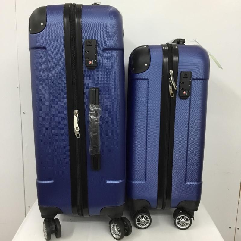 古着 USED スーツケース、トランク スーツケース、トランク トラベルキャリーケース 2個セット キャリーケース VENEZIA 無地 青 / ブルー /  メンズ USED 古着 中古 10128123