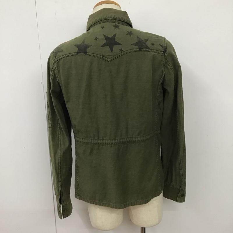 エム M ジャケット、上着 ジャケット、ブレザー ミリタリージャケット M プリント カーキ / カーキ /  メンズ USED 古着 中古 10128124