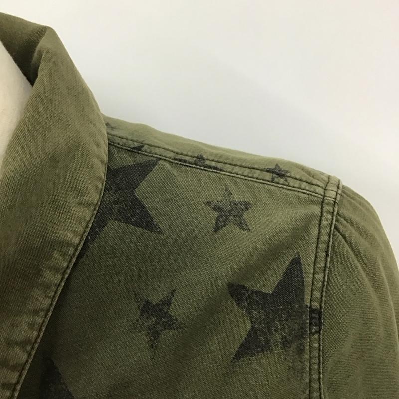 エム M ジャケット、上着 ジャケット、ブレザー ミリタリージャケット M プリント カーキ / カーキ /  メンズ USED 古着 中古 10128124