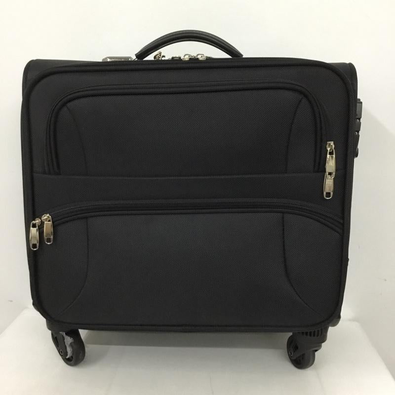 古着 USED スーツケース、トランク スーツケース、トランク 機内持ち込み ソフトキャリーケース 無地 黒 / ブラック /  メンズ USED 古着 中古 10128133