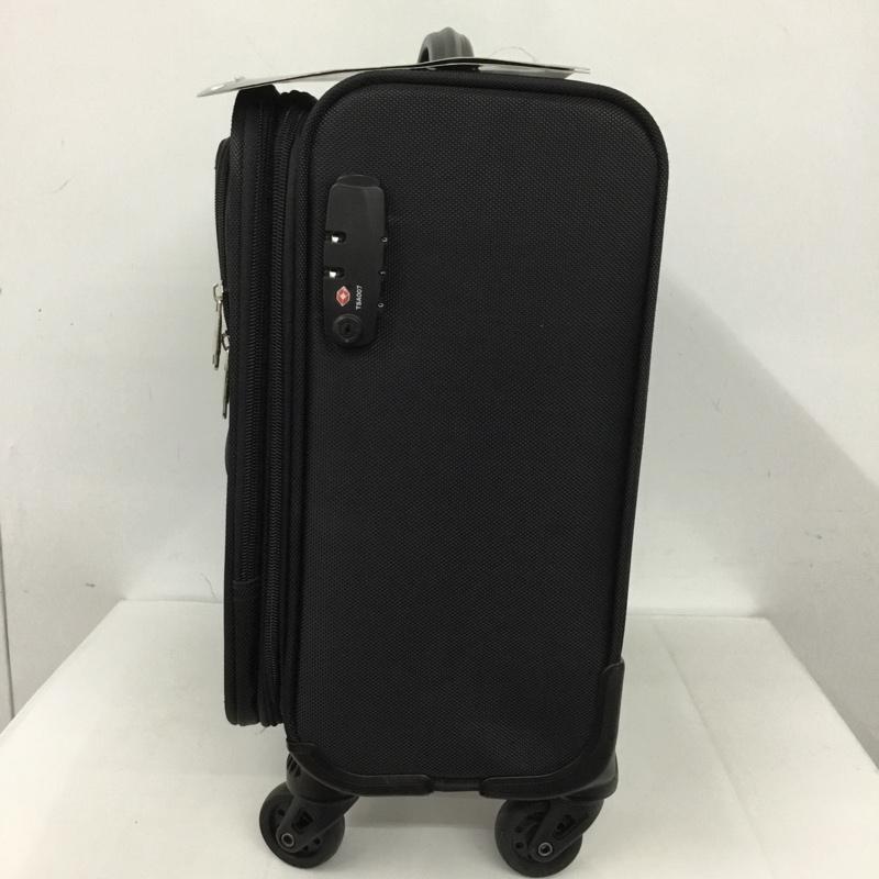 古着 USED スーツケース、トランク スーツケース、トランク 機内持ち込み ソフトキャリーケース 無地 黒 / ブラック /  メンズ USED 古着 中古 10128133